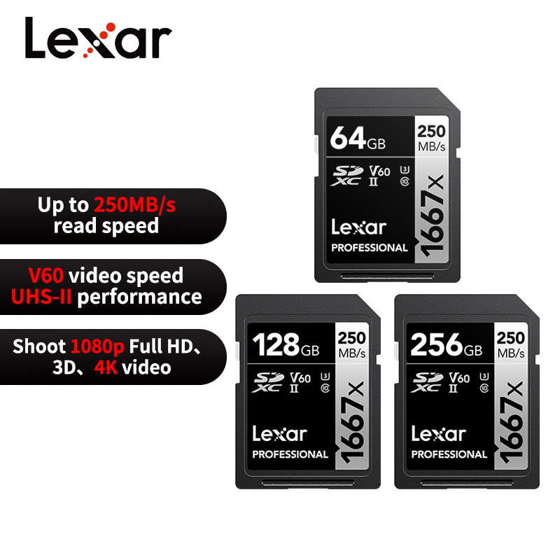 Memory Card Ssd - بطاقة ذاكرة ليكسار بروفيشنال SD 1667x
