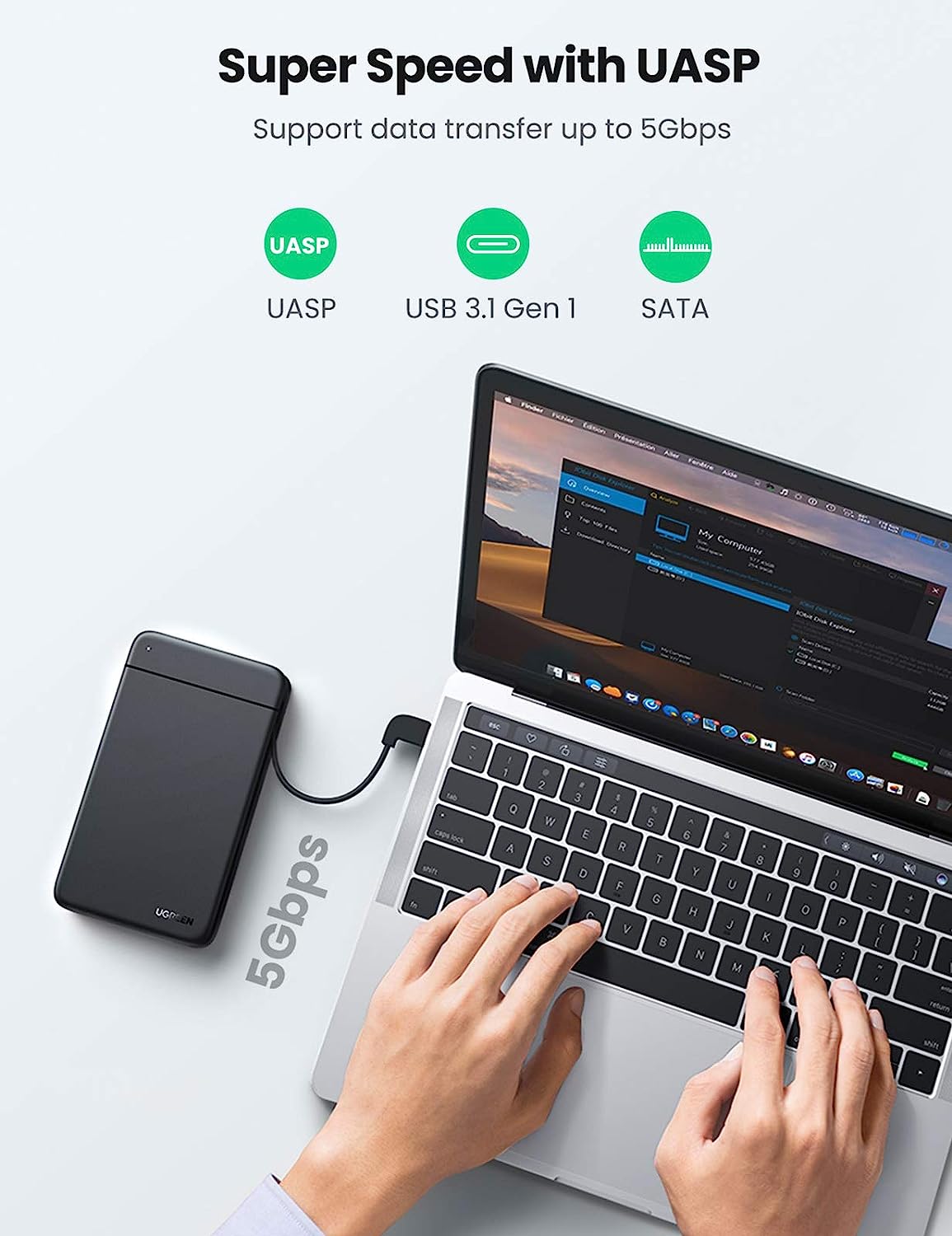 UGREEN USB C حاوية القرص الصلب - مراجعة External Ssd وسعره