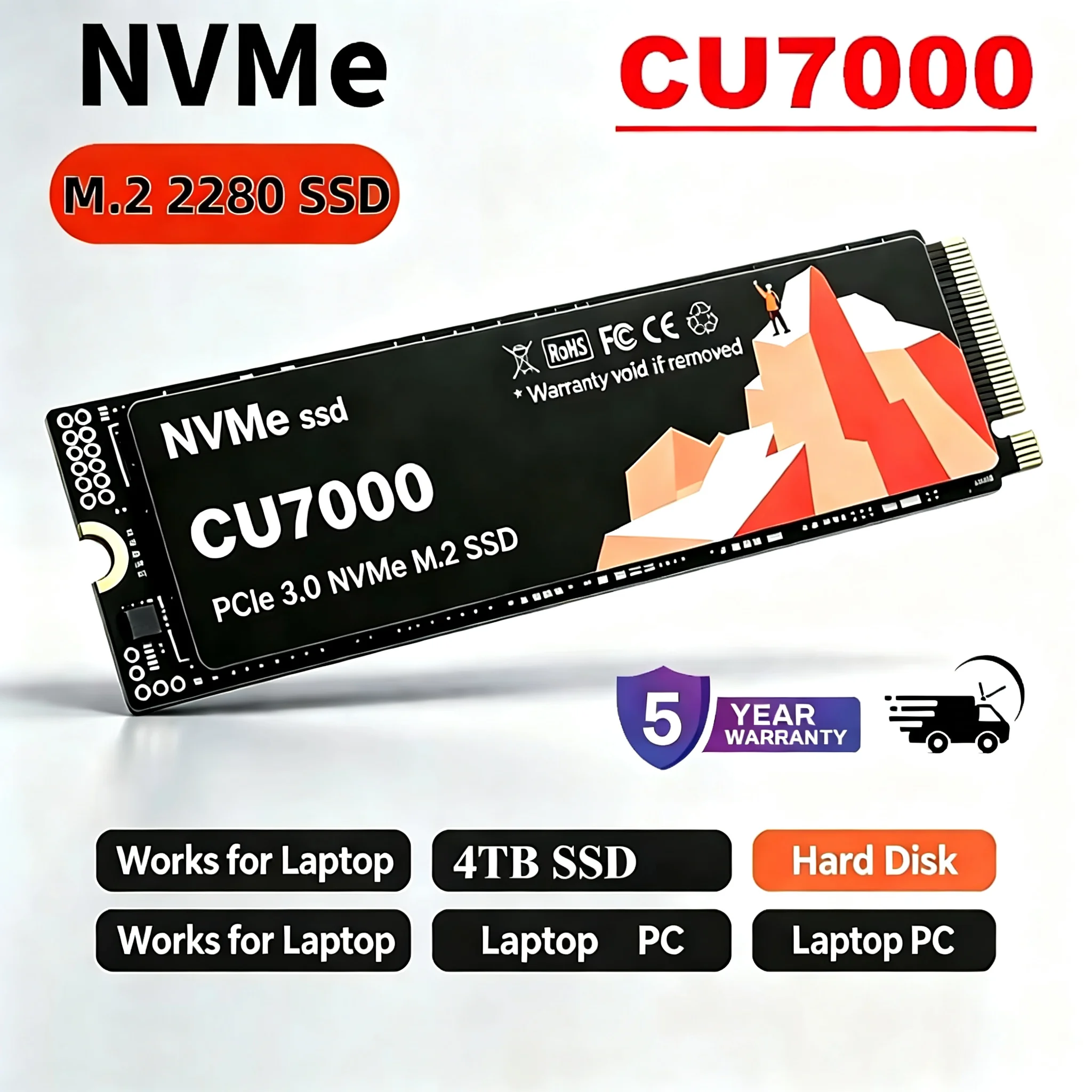 قرص تخزين داخلي CU7000 SSD M.2 - مراجعة Ssd 500Gb وسعره