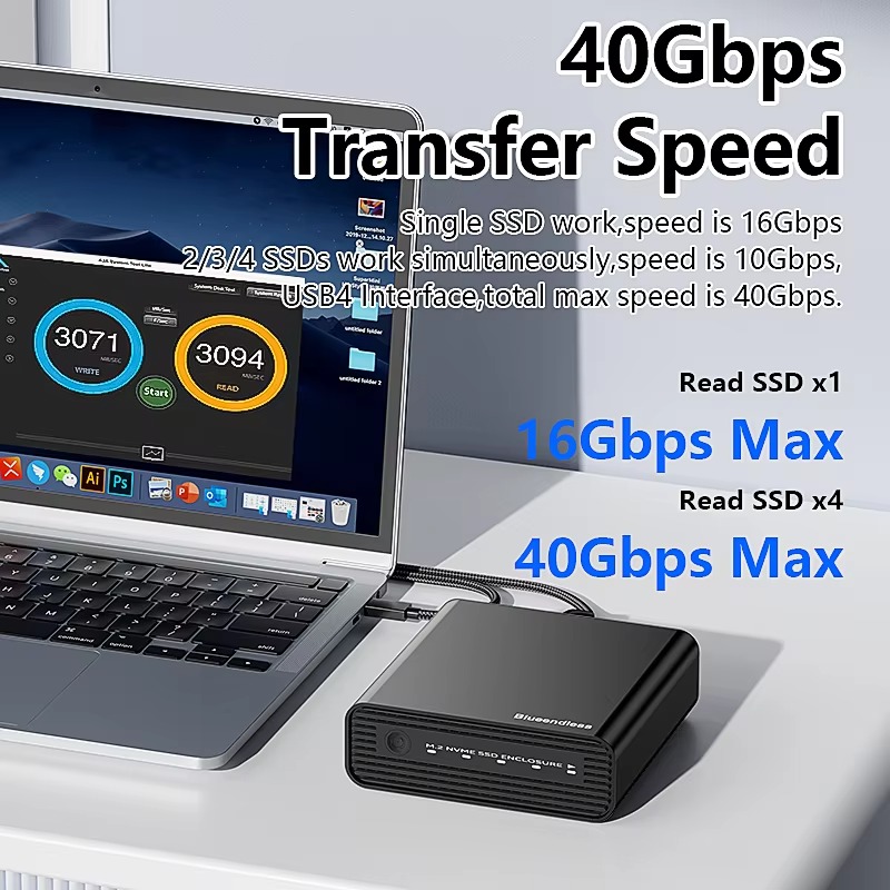 علبة خارجية من الألومنيوم لـ 4 - مراجعة Nvme Ssd وسعره