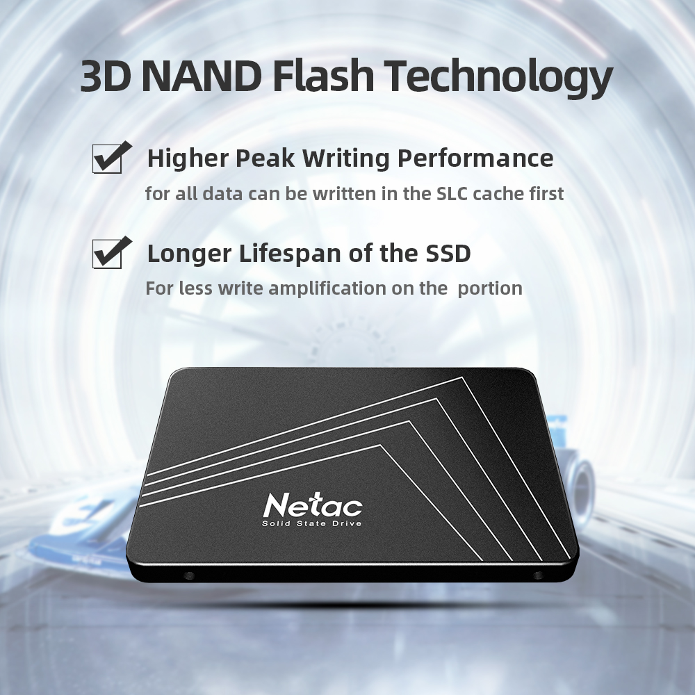قرص قرص صلب داخلي الحالة Netac - مراجعة Ssd 500Gb وسعره