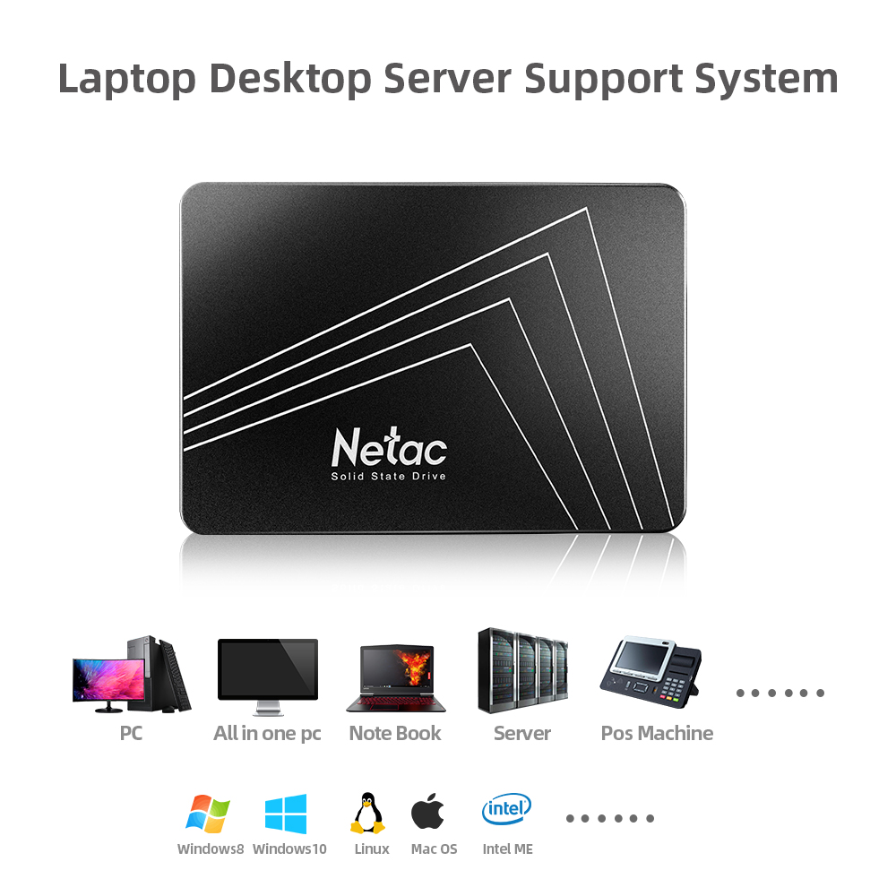 قرص قرص صلب داخلي الحالة Netac - مراجعة Ssd 500Gb وسعره