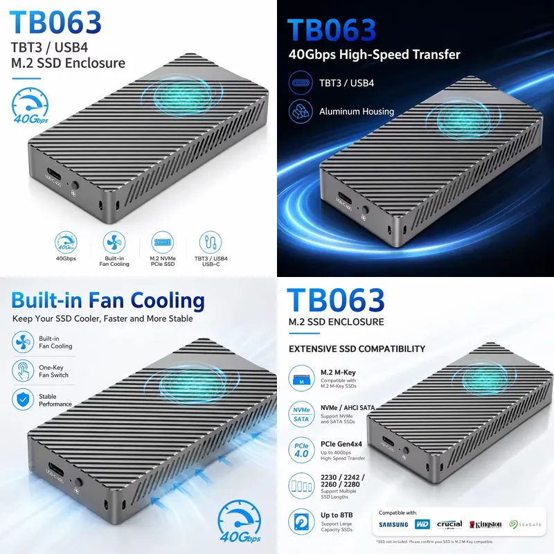 علبة AP01 لـ M.2 SSD مع تبريد  - مراجعة Nvme Ssd وسعره